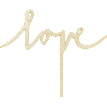 Cake Topper "love" Holz