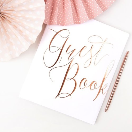 Gästebuch "Guest book" rosegold
