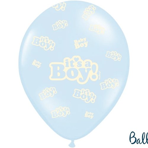 Ballons "It´s a Boy" Pastell Mix 6 Stück