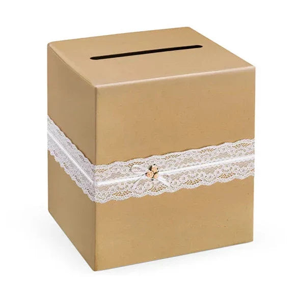 Geldbox Vintage mit Spitze