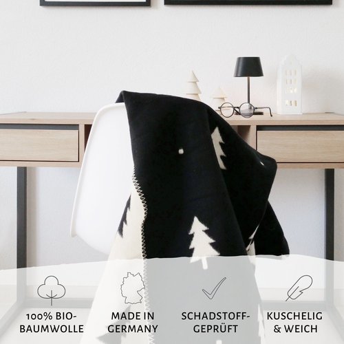 Kuscheldecke "Smilla" Tannenbäume - Riema