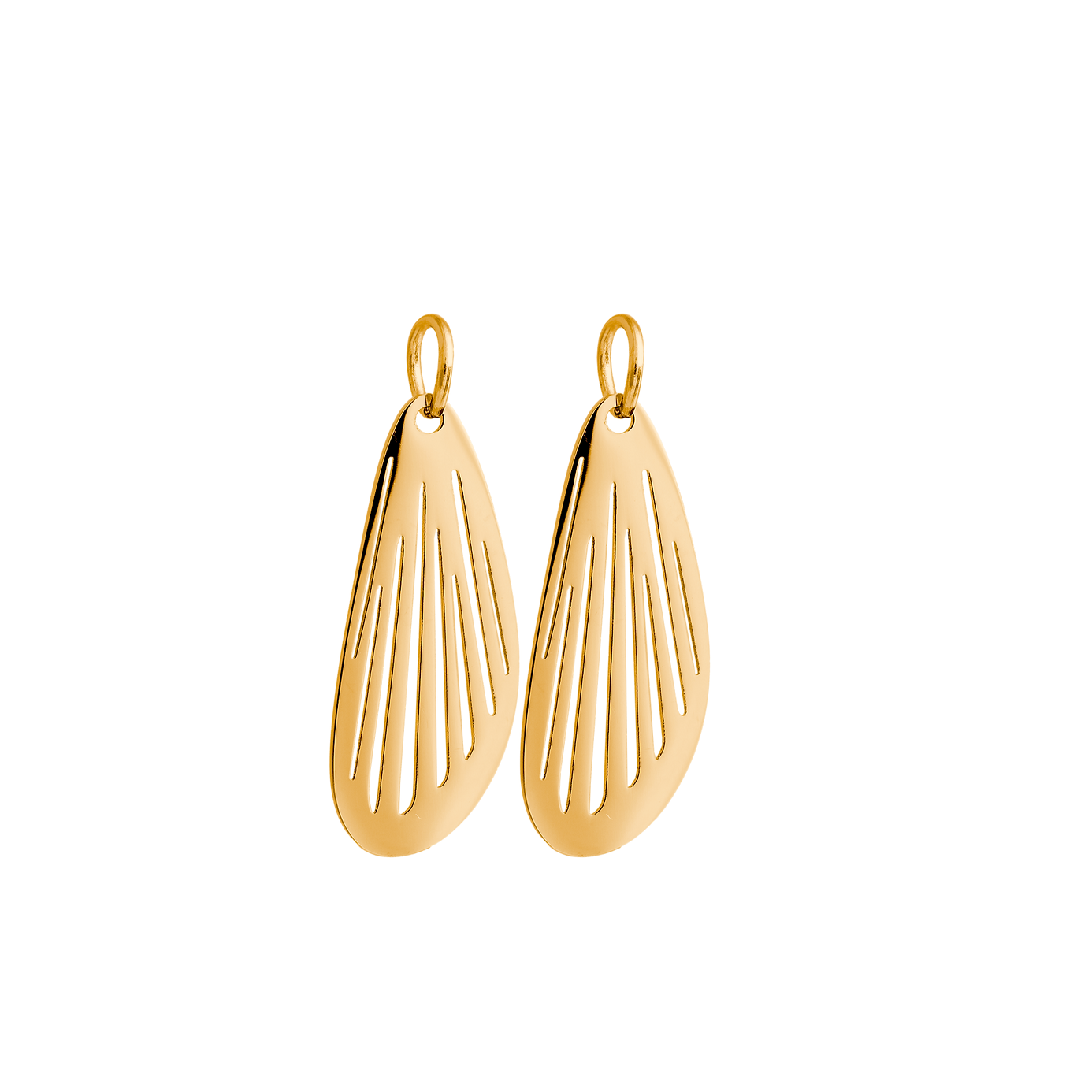 Malia Charm Feather gold - blumenkind