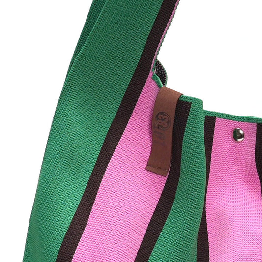 Shopper Lois - Schwarz/Grün/Rosa - LOT83