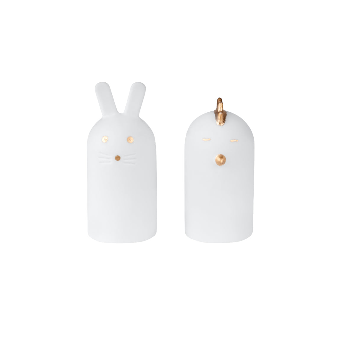 Ostern Porzellanfiguren "Hase und Huhn" - Räder