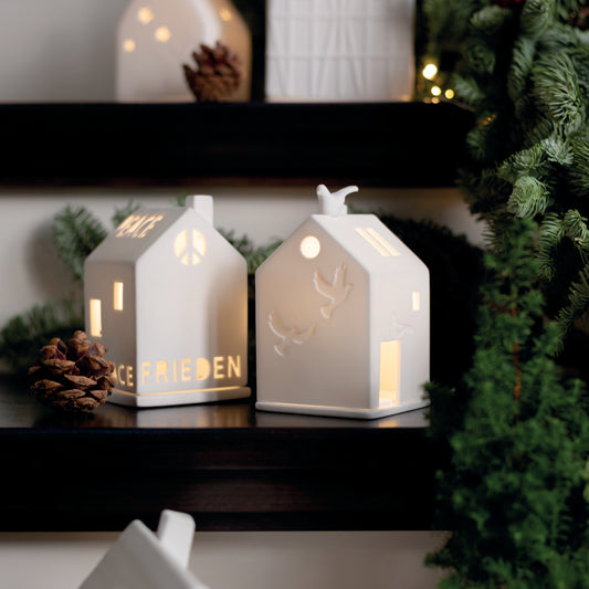 Lichthaus "Frieden, Peace" – mehrsprachig - Räder