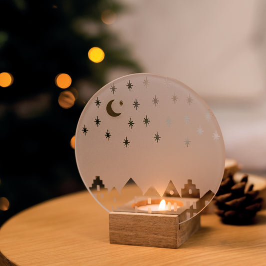 Glaspoesie "Häuser" - Räder