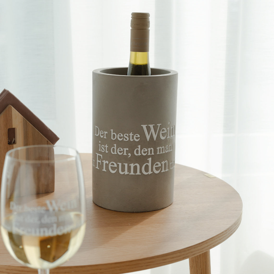 Weinkühler "Der beste Wein" - Räder