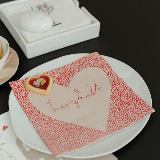 Serviette "Herzhaft" - Räder