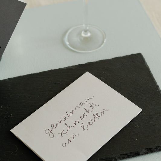 Karte Tischgesellschaft "Gemeinsam schmeckt´s am besten" - Räder