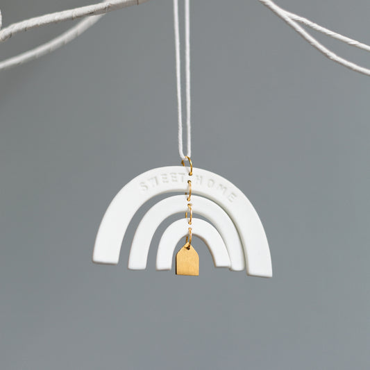 Kleiner Regenbogen Haus "Sweet home" - Räder