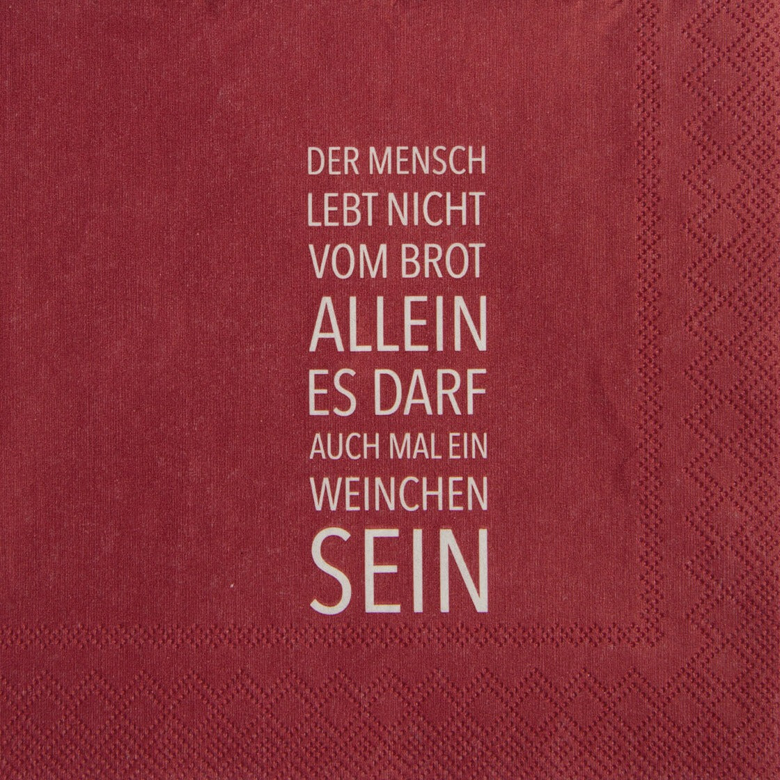 Cocktailservietten "Es darf auch mal" - Räder