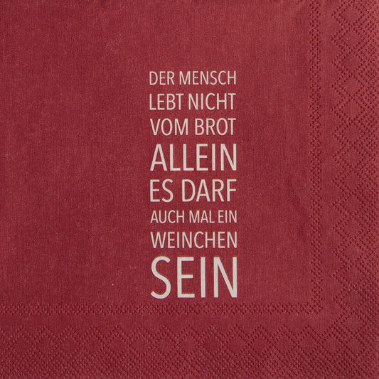 Cocktailservietten "Es darf auch mal" - Räder