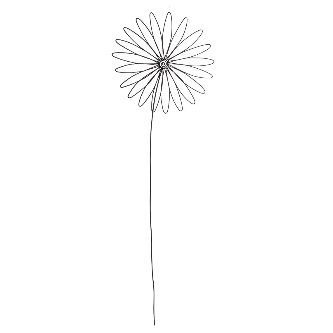 Drahtobjekt "Blume" - Räder