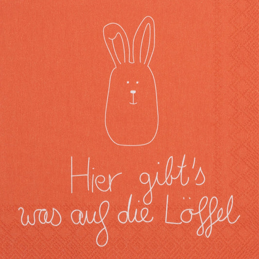 Cocktailservietten "Hier gibt´s was auf die Löffel" - Räder