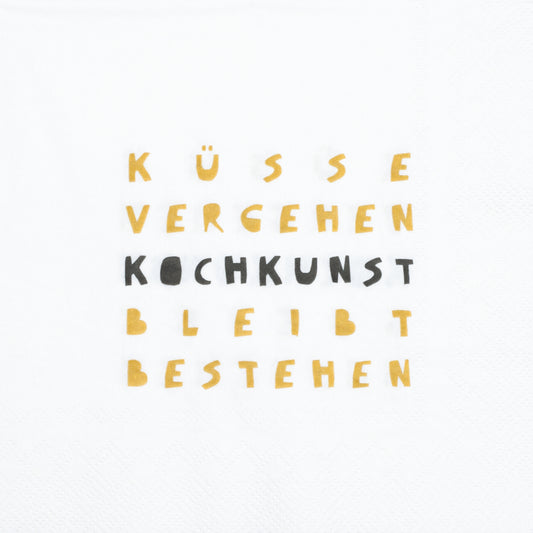 Servietten "Küsse vergehen" - Räder