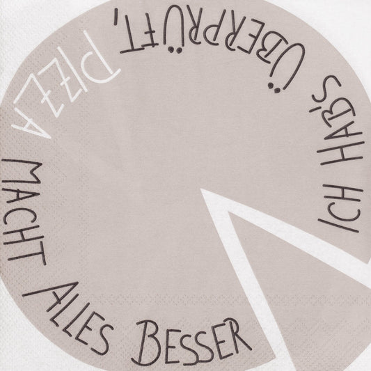 Sevietten "Pizza macht alles besser" - Räder