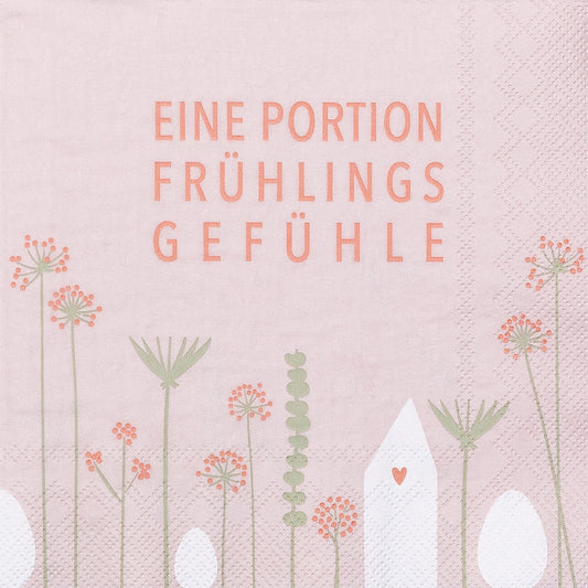 Lunchservietten "Eine Portion Frühlingsgefühle" - Räder
