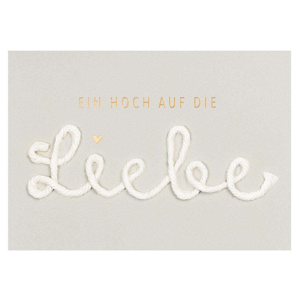 Kordelkarte "Ein Hoch auf die Liebe" - Räder
