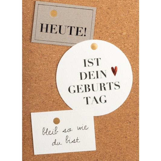 Korkkarte "Heute ist dein Geburtstag" - Räder