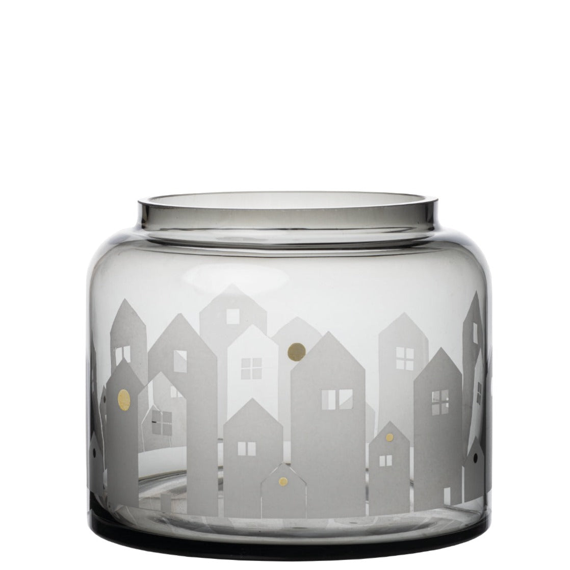 Wintervase Winterlicht "Häuser" - Räder