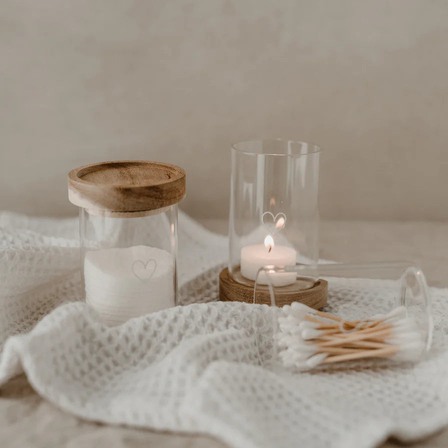 Mini Vorratsglas Herz - Eulenschnitt