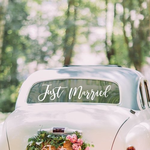 Autosticker "Just Married"