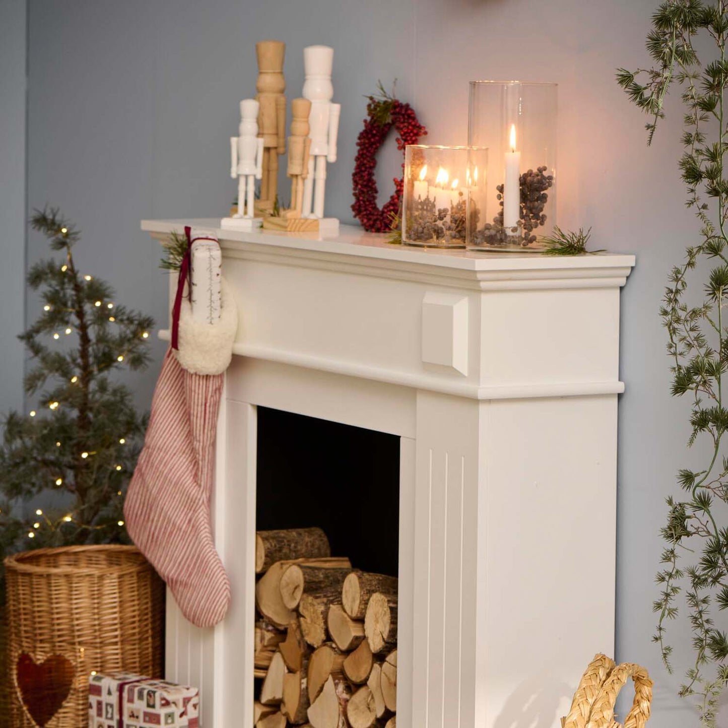 Figur Nussknacker viereckige Füße natur - Ib Laursen