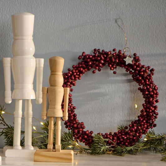 Figur Nussknacker viereckige Füße natur - Ib Laursen