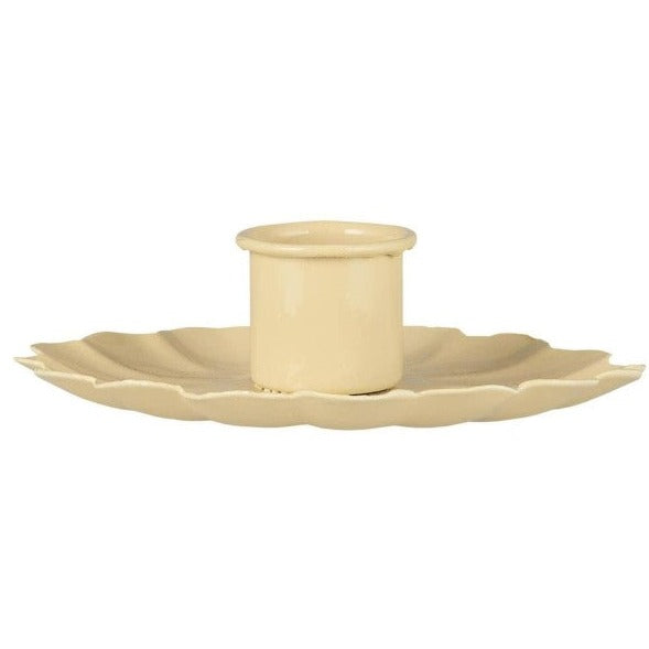 Kerzenhalter für Stabkerze Blume zart gelb - Ib Laursen