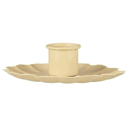 Kerzenhalter für Stabkerze Blume zart gelb - Ib Laursen