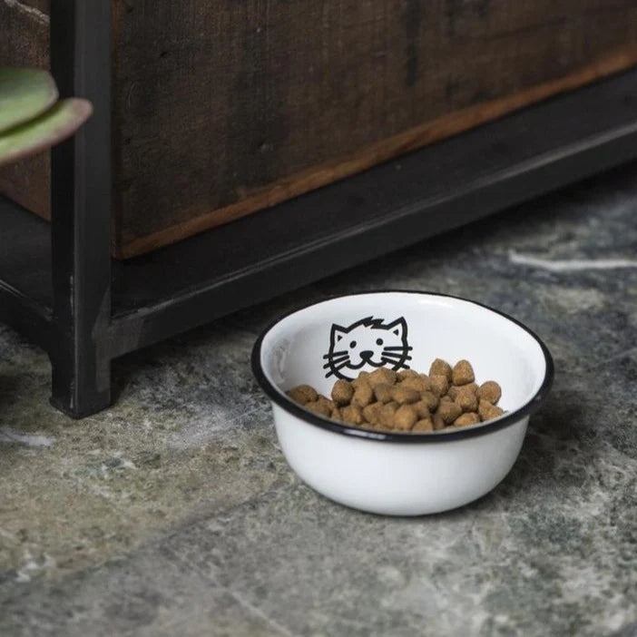 SPAR-SET: Metallschild & Fressnapf für alle Katzenfreunde- Ib Laursen