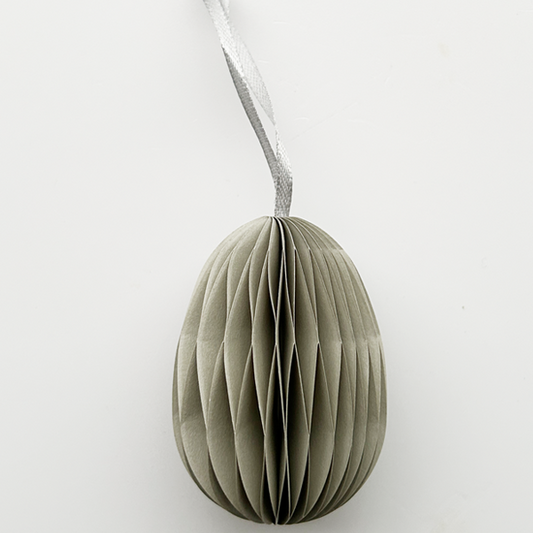 Papieranhänger Osterei 2 Stk nebelgrau