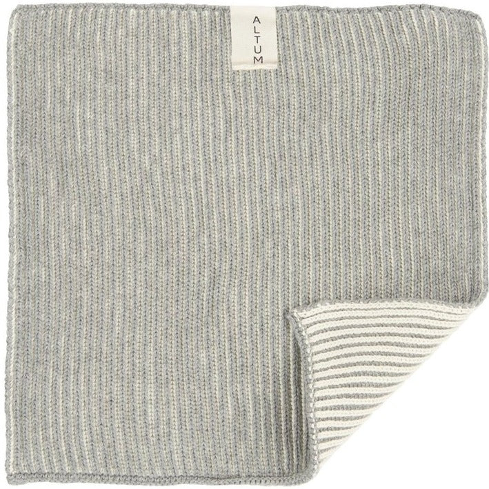 Waschlappen Altum gestrickt Grau - Ib Laursen
