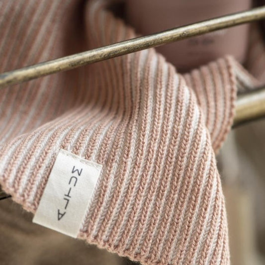 Waschlappen Altum gestrickt Rosé - Ib Laursen