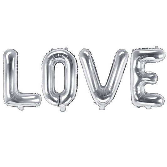 Folienballon "Love" silber
