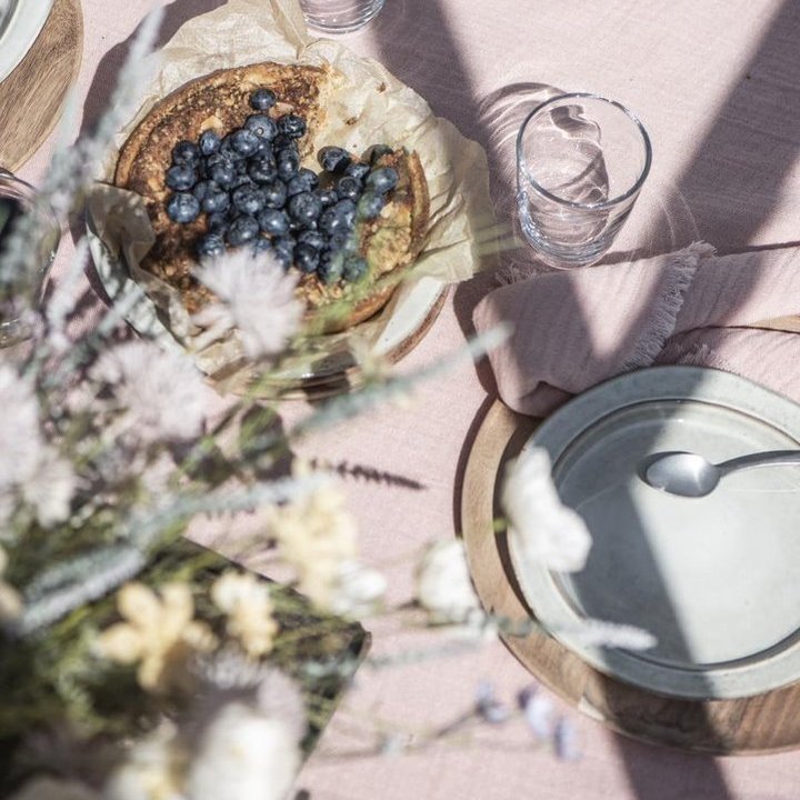 Stoffserviette doppelt gewebt hellrosa - Ib Laursen