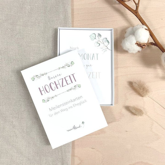 Meilensteinkarten „Unsere Hochzeit“ - Mintkind