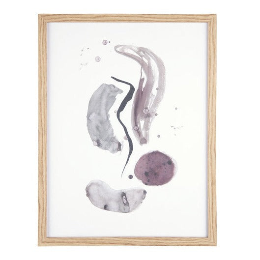 Kunstdruck mit Rahmen Abstract - Present Time