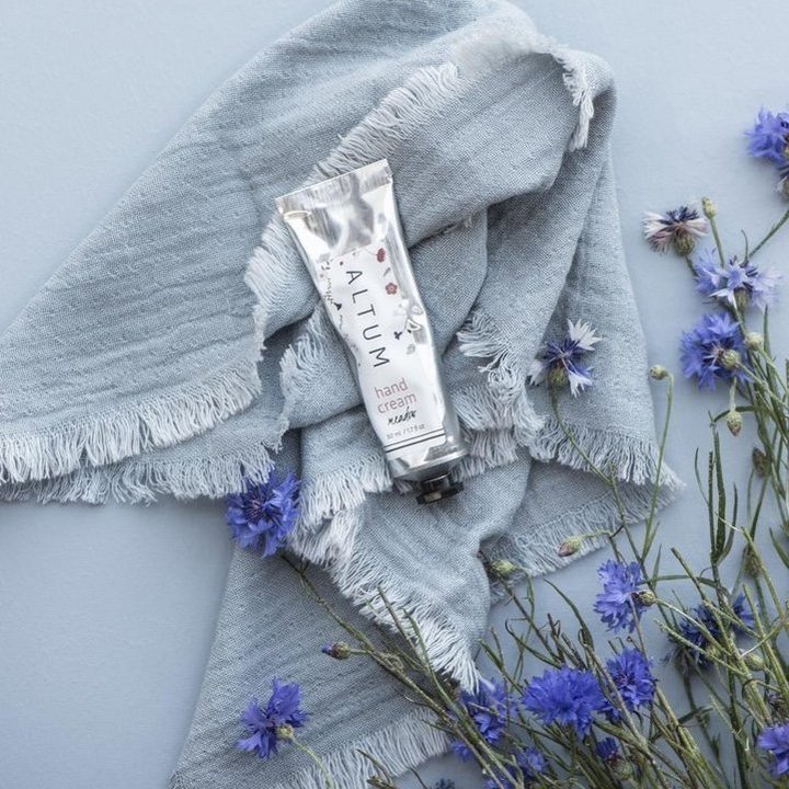 Stoffserviette doppelt gewebt hellblau - Ib Laursen