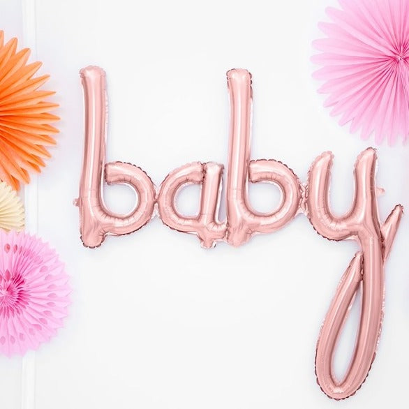Folienballon "baby" roségold