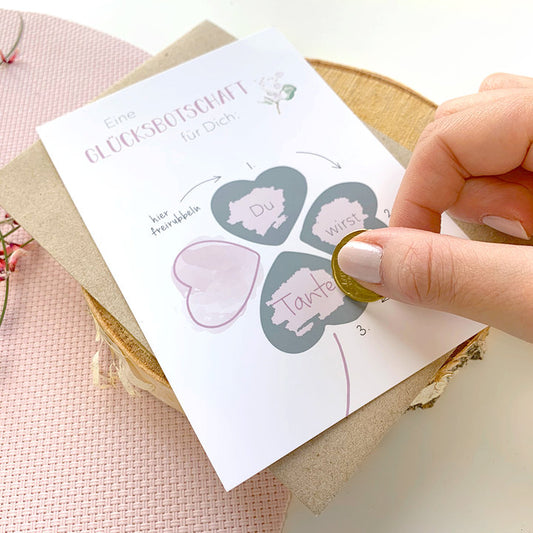 Rubbelkarte „Du wirst Tante“ - Mintkind