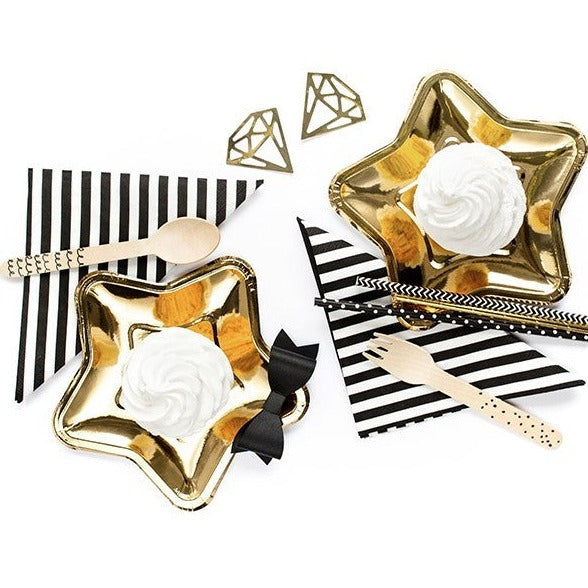 Holzbesteck gemustert