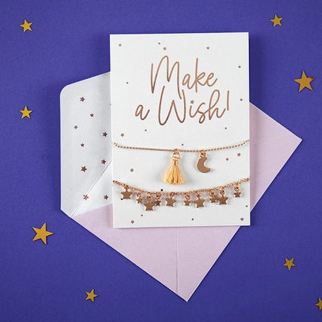 Armband-Karte "Make a wish!"