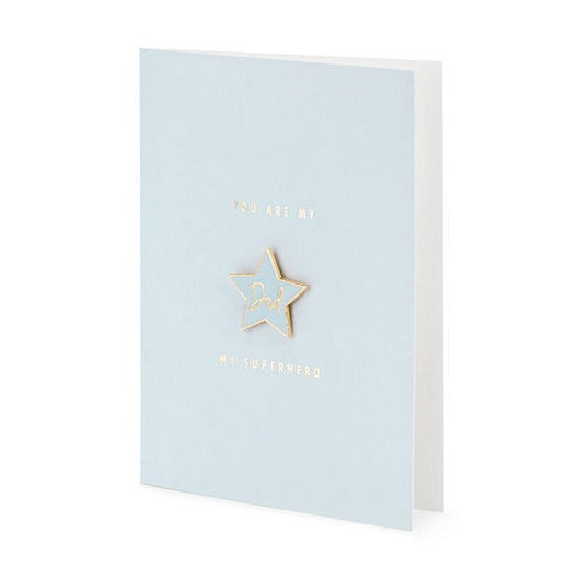 Karte mit Anstecker "Dad"