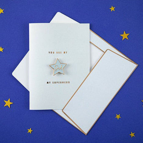 Karte mit Anstecker "Dad"