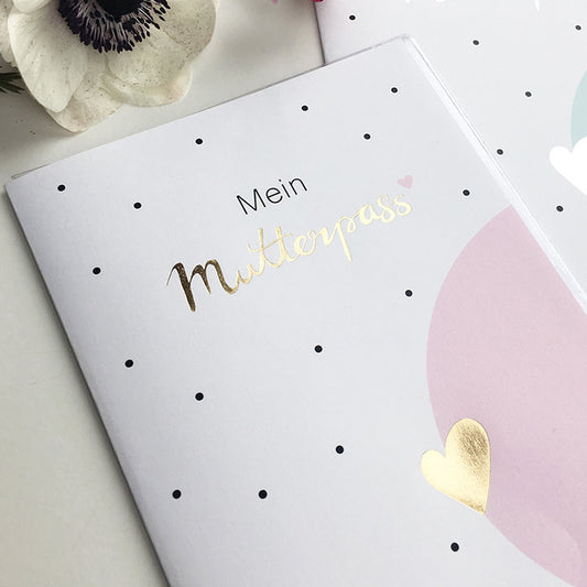Mutterpasshülle „gold/rosa“ - Mintkind