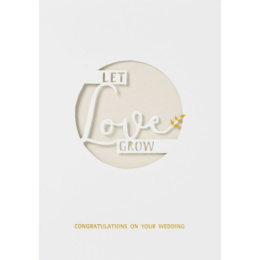 Wolke Sieben Hochzeitskarte "Let love grow" - Räder