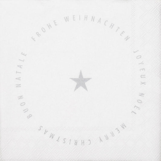 Sternenzeit Cocktailservietten "Frohe Weihnachten" - Räder