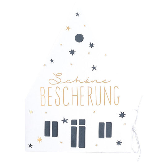 Weihnachtskarte "Schöne Bescherung" - Räder
