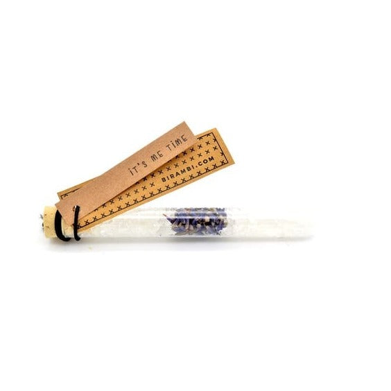 Badesalz mit getrocknetem Lavendel - Message in a Bottle